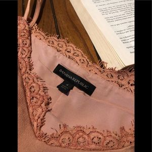 Banana Republic Lace Trim Camisole Dress